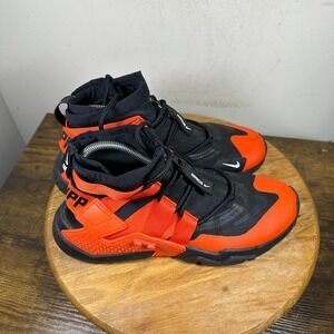 Nike Air Huarache Gripp QS Mens Running Shoes Orange Black A01730-001 Size US 9